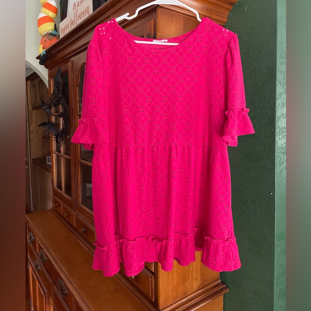 Adorable eyelit blouse from Chic Soul